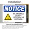Signmission Radiation & Laser Sign, 5 in H x 7 in W, Vinyl Decal, Rectangle OS-2PACK-NS-D-57-L-18104 - alternate 4